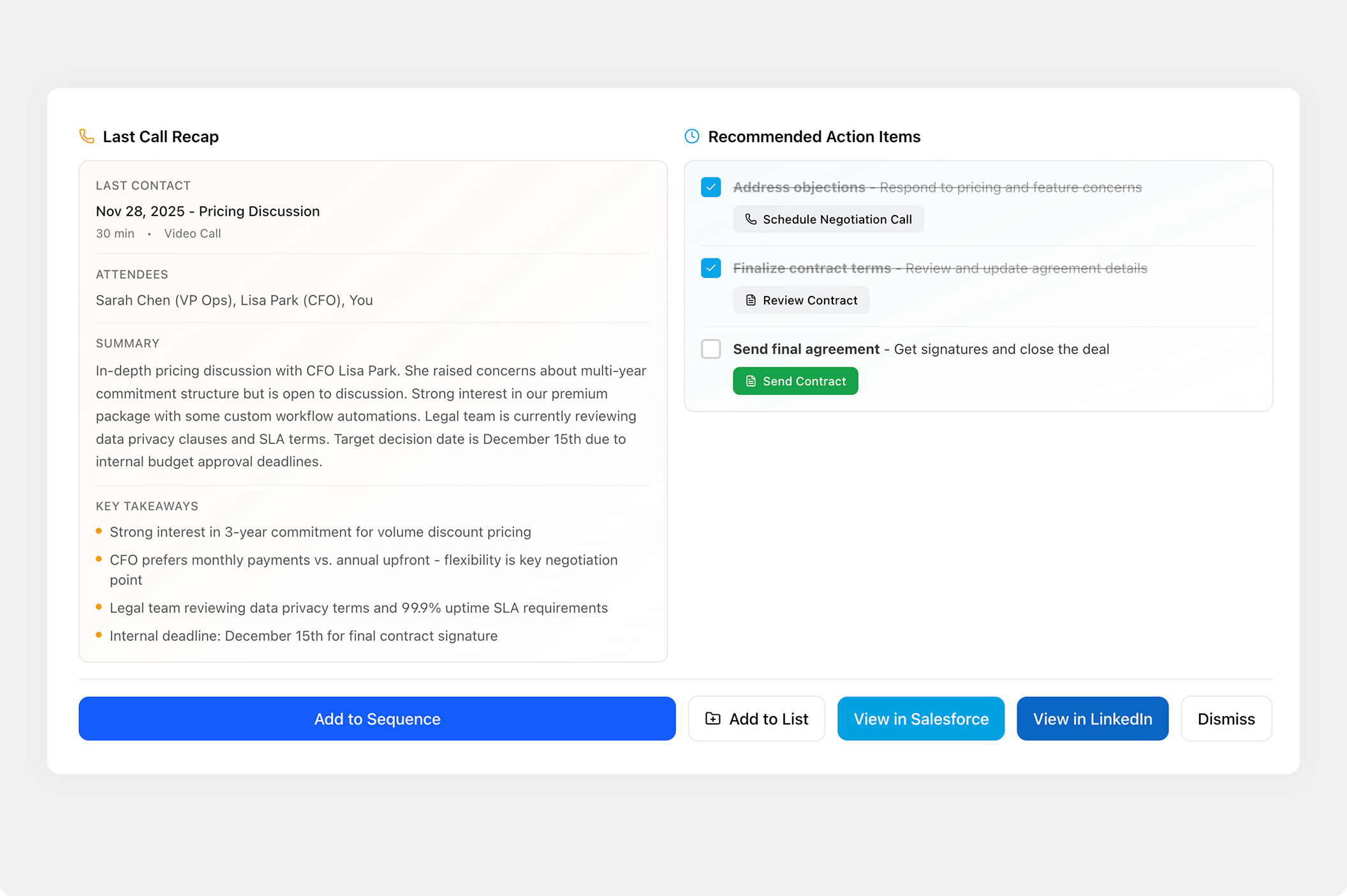 Proactive Guidance for Every Deal